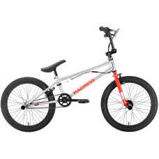Велосипед STARK Madness BMX 2 ( рост) серебристый/оранжевый 2022 год