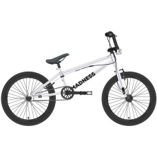 Велосипед STARK Madness BMX 1 ( рост) серебристый/черный 2022 год
