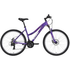 Велосипед STARK Luna 26.2 D (14.5" рост) фиолетовый/серебристый 2022 год