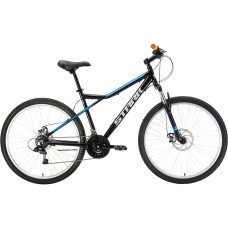Велосипед STARK Slash 27.1 D (18" рост) черный/голубой 2022 год