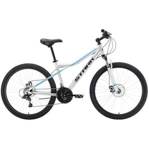 Велосипед STARK Slash 26.2 D (16" рост) серый/голубой 2022 год