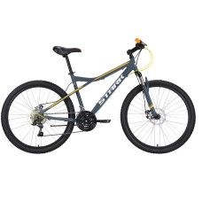 Велосипед STARK Slash 26.1 D (16" рост) серый/оранжевый 2022 год