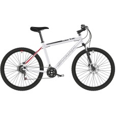 Велосипед STARK Respect 26.1 D Microshift (16" рост) серый/красный 2022 год