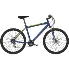 Велосипед STARK Respect 26.1 D Microshift (18" рост) синий/зеленый 2022 год