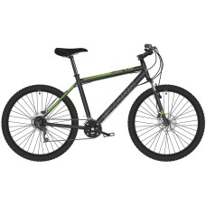 Велосипед STARK Respect 26.1 D Microshift (20" рост) черный/зеленый 2022 год