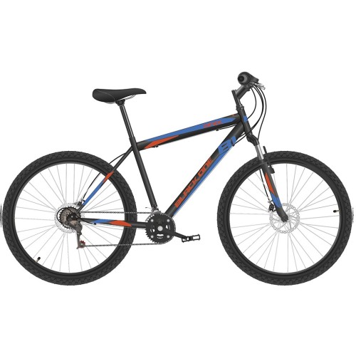 Велосипед Black One Onix 27.5 D (18" рост) чёрный/оранжевый/синий 2022 год