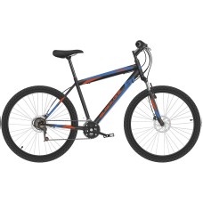 Велосипед Black One Onix 27.5 D (20" рост) чёрный/оранжевый/синий 2022 год
