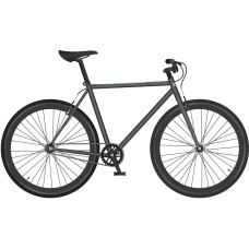 Велосипед Black One Urban 700 (18" рост) черный/бирюзовый/черный 2022 год