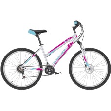 Велосипед Black One Alta 26 D (16" рост) белый/розовый/голубой 2022 год