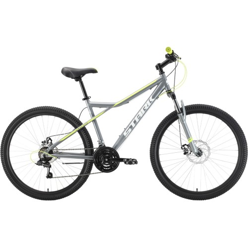 Велосипед STARK Slash 27.1 D (16" рост) серый/желтый 2022 год