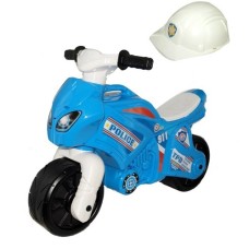 Беговел Orion Toys Мотоцикл Полиция 911 со шлемом Т7150 light blue