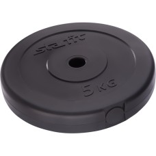 Диск пластиковый Starfit BB-203 (5 кг) black