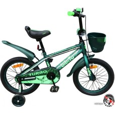 Детский велосипед Bibitu Turbo 16 2021 (зеленый)