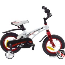 Детский велосипед Bibitu Pony 18 2021 (белый)