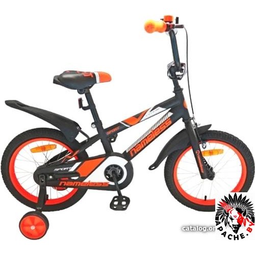 Детский велосипед Nameless Sport 12 (черный/оранжевый)