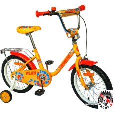 Детский велосипед Nameless Play 14 2021 (желтый/оранжевый)