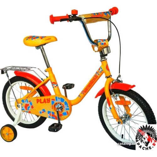 Детский велосипед Nameless Play 14 2021 (желтый/оранжевый)
