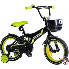 Детский велосипед Nameless Cross 14 (черный/зеленый)