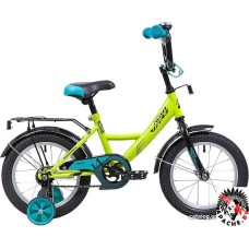 Детский велосипед Novatrack Vector 14 (зеленый, 2019)