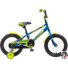 Детский велосипед Novatrack Extreme 16 (синий/зеленый, 2019)