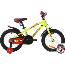 Детский велосипед Novatrack Prime 16 (зеленый/красный, 2019)