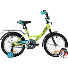 Детский велосипед Novatrack Vector 16 (салатовый/голубой, 2019)