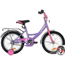 Детский велосипед Novatrack Vector 16 (фиолетовый/розовый, 2019)
