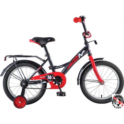 Детский велосипед Novatrack Strike 18 (черный/красный)
