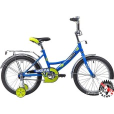 Детский велосипед Novatrack Urban 18 (синий/желтый, 2019)