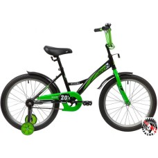 Детский велосипед Novatrack Strike 20 (черный/зеленый)