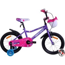 Детский велосипед Aist Wiki 16 (фиолетовый/розовый, 2019)