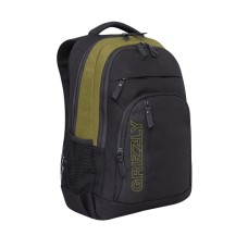 Рюкзак школьный GRIZZLY RU-925-1 black/khaki