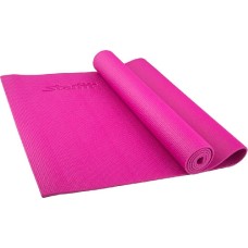 Гимнастический коврик для йоги, фитнеса Starfit FM-101 PVC pink (173x61x0,5)