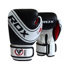 Перчатки боксерские детские RDX KIDS JBG-4B white/black р-р 4 oz