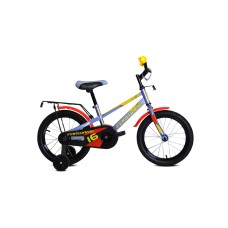 Детский велосипед FORWARD METEOR 16 2021 серый / желтый