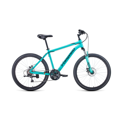 Велосипед FORWARD HARDI 26 2.1 DISC 2021 мятный / черный