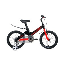 Детский велосипед FORWARD COSMO 16 2021 черный / красный