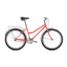 Велосипед FORWARD BARCELONA 26 1.0 2021 кораловый / бежевый
