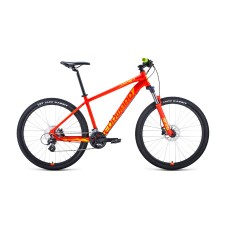 Велосипед FORWARD APACHE 27,5 X 17" 2021 красный матовый / желтый