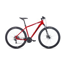 Велосипед FORWARD APACHE 29 2.0 DISC 17" 2021 красный / серебристый