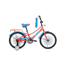 Детский велосипед FORWARD AZURE 18 2021 кораловый / голубой