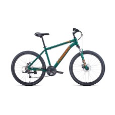 Велосипед FORWARD HARDI 26 2.0 DISC 2021 зеленый матовый / оранжевый