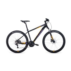 Велосипед FORWARD APACHE 27,5 3.0 DISC 19" 2021 черный / оранжевый