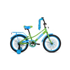 Детский велосипед FORWARD AZURE 18 2021 зеленый / голубой