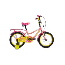Детский велосипед FORWARD FUNKY 16 2021 кораловый / фиолетовый