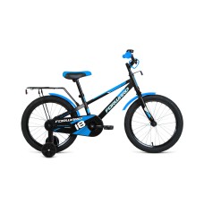 Детский велосипед FORWARD METEOR 18 2021 черный / синий