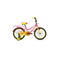 Детский велосипед FORWARD FUNKY 18 2021 фиолетовый / желтый