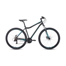 Велосипед FORWARD SPORTING 29 2.0 DISC 19" 2021 черный / бирюзовый