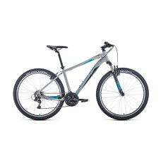 Велосипед FORWARD APACHE 27,5 1.2 15" 2021 серый / бирюзовый