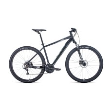 Велосипед FORWARD APACHE 29 3.0 DISC 21" 2021 черный матовый / серебристый